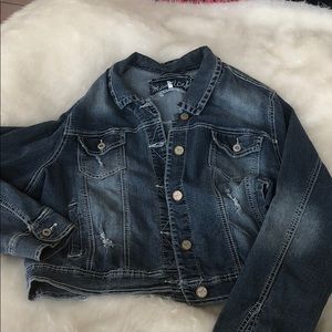 Maurice’s distressed denim jacket